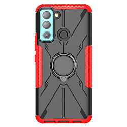 Coque en TPU anti-rayures avec béquille pour votre Tecno Pop 5 LTE 4G - rouge