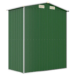 Avis Helloshop26 Abri de jardin cabane cabanon maison de stockage remise extérieur hangar outils robuste 192 x 108 x 223 cm acier galvanisé vert 02_0022359