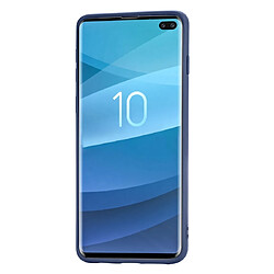 Wewoo Coque Souple Étui de protection en TPU pour Galaxy S10 + bleu foncé