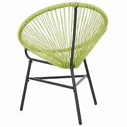 Acheter Maison Chic Chaise de jardin - Fauteuil d'extérieur Acapulco Résine tressée Vert -MN77604