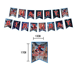 Universal 36pcs Spider -NET DE DÉCORATION DE FÊTE D'ANNIVERSAIRE HOMME