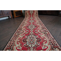 RUGSX TAPIS DE COULOIR BCF WIOSNA bordeaux 100 cm 100x320 cm