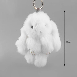 Avis Universal 6 pouces Mignon Bunny Bunny Rabbit Key Chain Chain pour le sac de téléphone Lucky Pendant