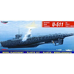 Deutsches U-Boot U 511 Typ IX B Turm I und WG42- 1:400e - Mirage Hobby