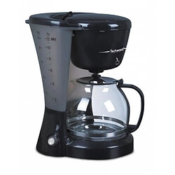 Acheter Techwood Cafetière électrique 800W Noire Ecran LCD 1.2L 12 Tasses maintien au chaud + Grille-pain Longue Fente 750W