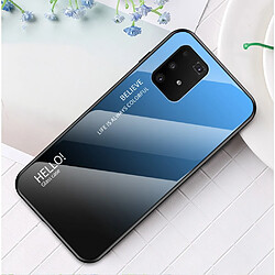 Coque en TPU dégradé de couleur bleu/noir pour votre Samsung Galaxy A91/S10 Lite