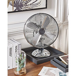 Beliani Ventilateur de table WENSUM Argenté