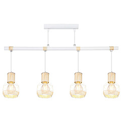 Globo Lighting Suspension design scandinave Bana - H. 120 cm - Blanc