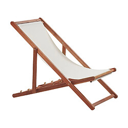 Beliani Chaise longue Bois Bois foncé ANZIO