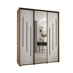 Abiks Meble Armoire DAVOS 9 À Portes Coulissantes 235,2/190/45 3 Portes