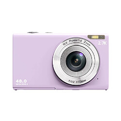 INF Appareil photo numérique 48MP 2,7K FHD zoom numérique 16X, webcam, mise au point automatique LightPurple