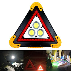 Wewoo Multi-fonctions Triangle Rechargeable Blanc COB + Voyant D'alerte D'urgence LED Rouge