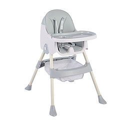 K IKIDO Chaise Haute pour bébé, Chaise Pliable Extensible, Chaise Haute pour Enfants réglable en Hauteur Confort, Gris