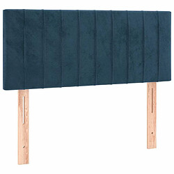 Maison Chic Tête de lit moderne pour chambre - Décoration de lit Bleu foncé 80x5x78/88 cm Velours -MN12004