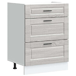 Acheter vidaXL Armoire de cuisine Porto sonoma gris bois d'ingénierie