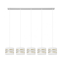 Helam Suspension Helen Tissu,Fer Or blanc 5 ampoules 110cm