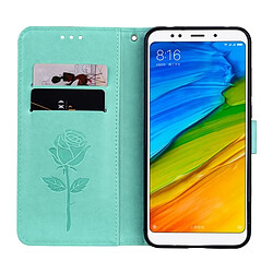 Acheter Wewoo Housse Étui vert et rose pour Xiaomi Redmi 5 Plus En Relief Horizontal Flip En Cuir PU En avec Titulaire & Fentes Carte Portefeuille