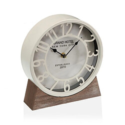 Horloge de table Blanc Bois MDF (Ø 20 cm)