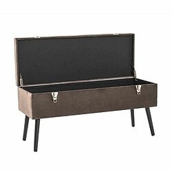 Paris Prix Banc & Coffre de Rangement Valise 106cm Taupe