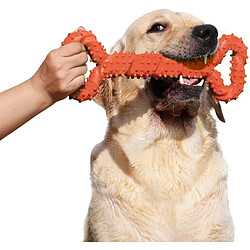 Jouets à mâcher durables pour chiens Jouets pour chiens extra larges en forme d'os avec design convexe Jouet de remorqueur solide pour les mâcheurs agressifs Nettoyage des dents des chiens de taille moyenne et grande