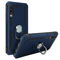 Avizar Coque Galaxy A50 Rigide et Souple Bague Support Vidéo bleu nuit