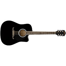 FA-125CE Dreadnought WN Black Fender