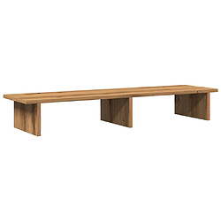 vidaXL Support de moniteur chêne artisanal 100x27x15cm bois ingénierie