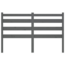 Acheter Maison Chic Tête de lit scandinave pour lit adulte,Meuble de chambre Gris 166x4x100 cm Bois massif de pin -MN77446