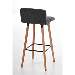 Acheter Decoshop26 Lot de deux tabourets de bar avec repose-pieds en tissu gris clair design scandinave 10_0004322