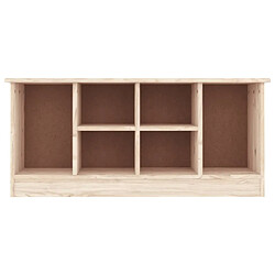 Avis Maison Chic Banc à chaussures | Meuble de rangement à chaussures Meuble d'Entrée ALTA 100x35x45 cm bois massif de pin -MN48408