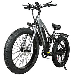 Avis CMACEWHEEL TP26 vélo électrique 26*4.0 pouces pneu CST 750W moteur - Gris noir dégradé