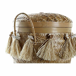 Acheter Set de basket DKD Home Decor Bambou Frange (39 x 39 x 55 cm)