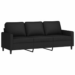 Maison Chic Ensemble de canapés 3 pcs avec coussins, Canapé droit Sofa pour Salon noir velours -GKD265053 pas cher