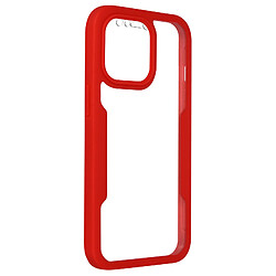 Avizar Coque 360° pour iPhone 13 Dos Rigide Protection Écran Contour rouge