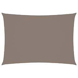 Helloshop26 Voile toile d'ombrage parasol tissu oxford rectangulaire 2,5 x 4 m taupe 02_0009571