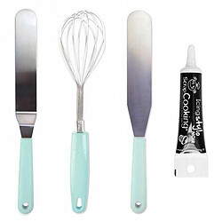 Scrapcooking Ustensiles pâtissiers 1 fouet + 2 spatules + Stylo de glaçage noir