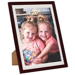 vidaXL Collage de cadres photo 3 pcs de table Rouge foncé 18x24 cm