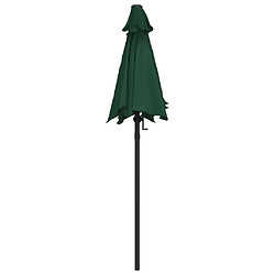 Avis vidaXL Parasol Vert 200x224 cm Aluminium