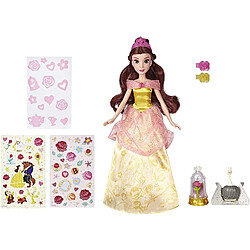 poupée Princesse Disney Belle Robe enchantée et paillettes de 30 cm