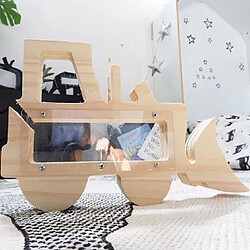 Wewoo Tirelire Chariot élévateur en bois évidé cadeau enfants