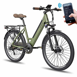 Vélo Électrique FAFREES F26 Pro | 250W 360WH 40KM Autonomie | Freins à Disque | Vert