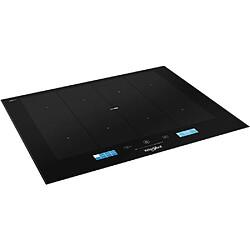 Table de cuisson induction 65cm 8 feux 7400w noir - smp658cneixl - WHIRLPOOL pas cher