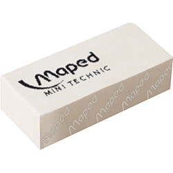 Maped Gomme en plastique Mini Technic 300, blanc ()