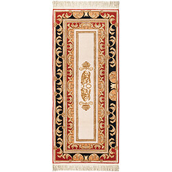 Vidal Tapis de couloir en laine 201x84 beige Darya