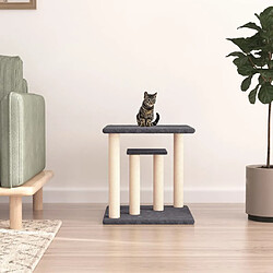 vidaXL Arbres à chat avec plates-formes gris foncé 50 cm