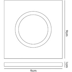 Avis Inspired Encastré Downlight chanfreiné jante carrée seulement clair, nécessite 100035310 pour compléter l'article