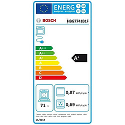 Acheter Four pyrolyse - BOSCH SERIE 8 HBG7741B1F - 71L - Home Connect - CookAssist - Air Fry - Classe énergie A+