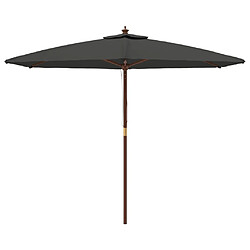 Avis Maison Chic Parasol Jardin | Parasol de jardin avec mat en bois anthracite 299x240 cm - GKD88124