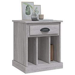 Avis vidaXL Table de chevet sonoma gris 43x36x50 cm