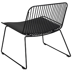 Acheter Beliani Chaise de salle à manger SNORUM Métal Noir